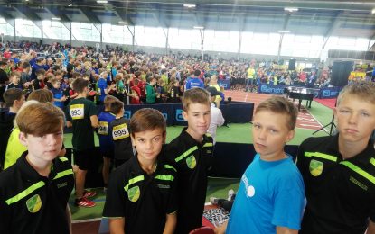 Kids Open 2019 in Düsseldorf mit den Jungs vom TTC Grün-Gelb